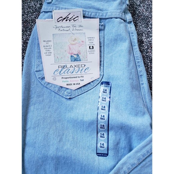 90s Deadstock Tall Length Chic Mom Jeans - Picture 2 of 5